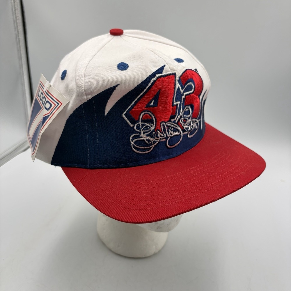 Vintage Richard Petty #43 Shark Tooth Logo 7 NASCAR Snapback Hat Cap NEW - RARE